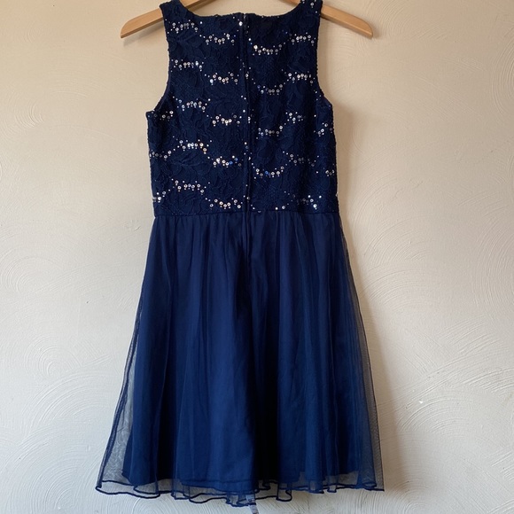 Dark blue with sequins size 9 dress Speechless - Picture 3 of 5